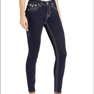 Dark blue true religion skinny jeans